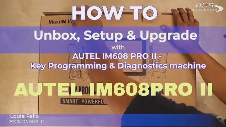 How To Unbox, Setup, Upgrade Software w NEW Autel IM608 Pro II - Programming Diagnostics Machine
