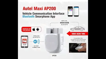 Autel MaxiAP AP200 Bluetooth OBD2 Code Reader Introductions
