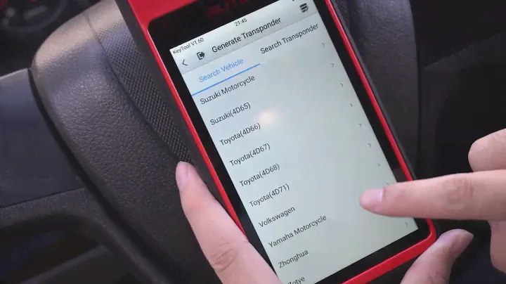 Autel MaxiIM KM100 Transponder & Special Function List