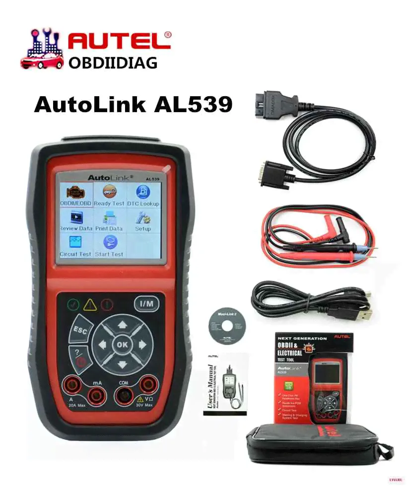 Autel AutoLink AL539 OBD2/CAN инструмент для сканирования автомобиля диагностические