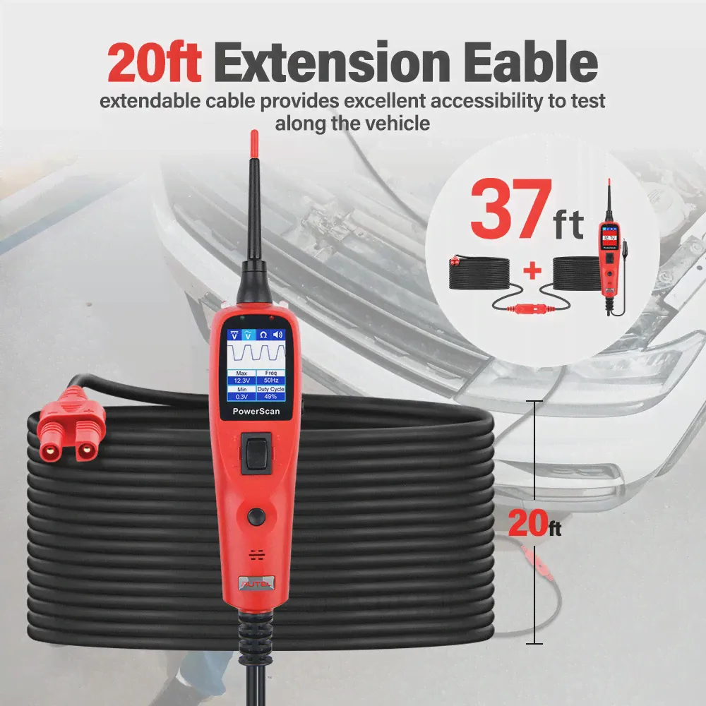 Autel Power Scan PS100 тестер цепи автомобиля набор электрических тестовых щупов 12 В24 В Инструменты для ремонта автомобильной диагностики (art.: 3920bf25f02e2)-3