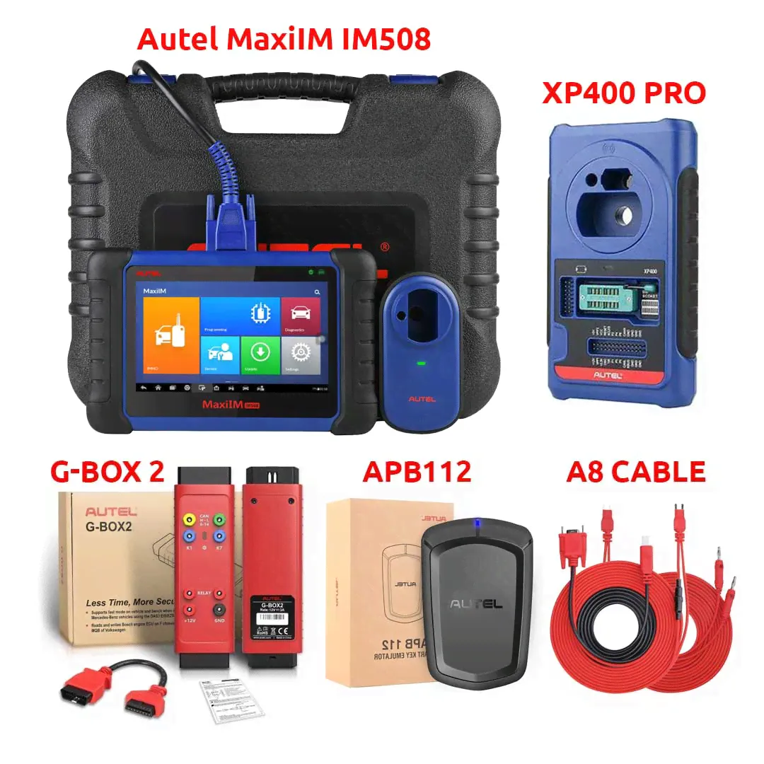 Устройство для программирования ключей Autel MaxiIM IM508 и программатор XP400 Pro + бесплатный подарок Otofix Smart Key Watch-1