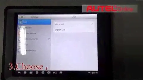 Autel MaxiSys Mini MS905 - установка языка