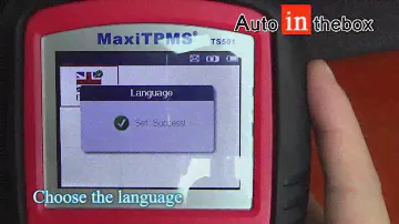 Autel MaxiTPMS TS501 Starting up
